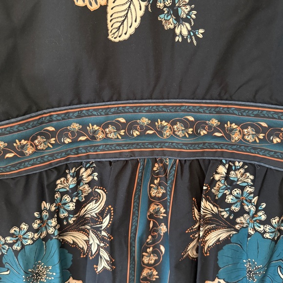 NWT Farm Rio Blossom Tapestry Black Dress - Size Medium - Picture 10 of 16